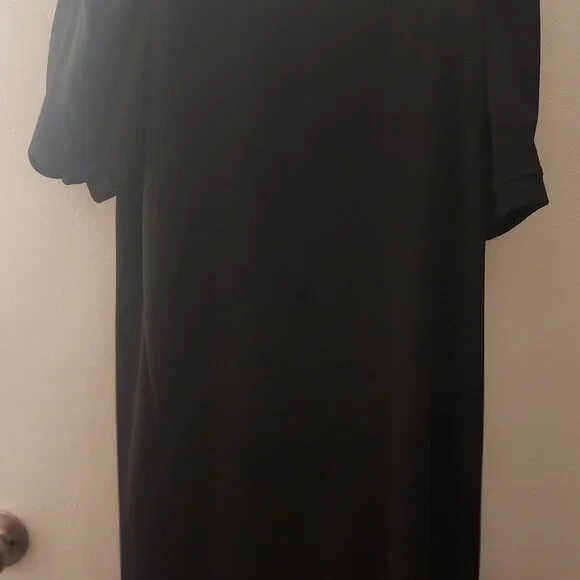 zara puffer shoulder dress black - Picture 5 of 5